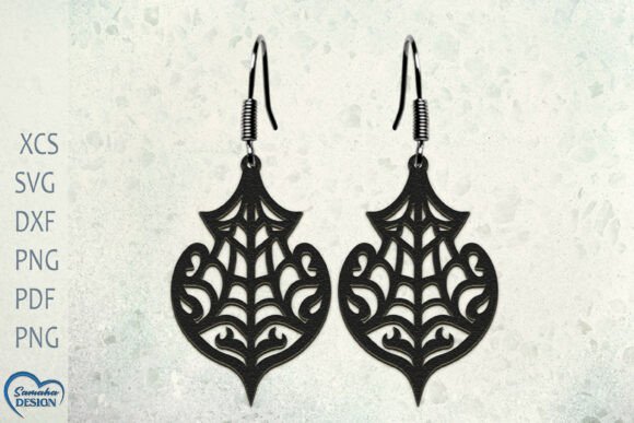 Download Halloween Spider Web Earrings Laser Cut. - Halloween spider web Collection