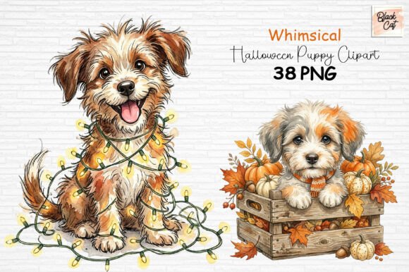 Download Whimsical Halloween Puppy Clipart PNG - Clipart png Collection