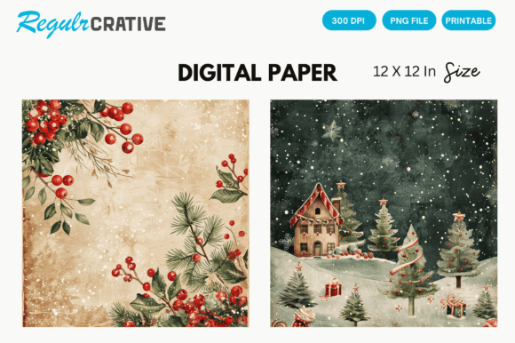 Download Christmas Vintage Background Images PNG - Vintage Collection