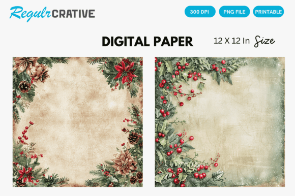 Download Christmas Vintage Background Images PNG - Vintage Collection