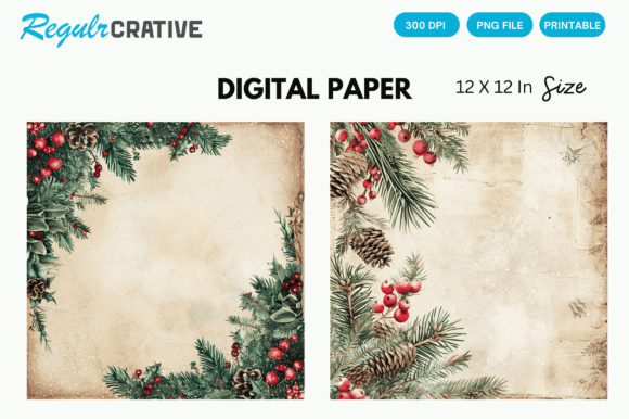 Download Christmas Vintage Background Images PNG - Vintage Collection