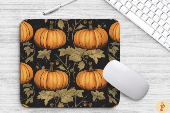 Download Vintage Halloween Pumpkin Mouse Pad - Vintage Collection