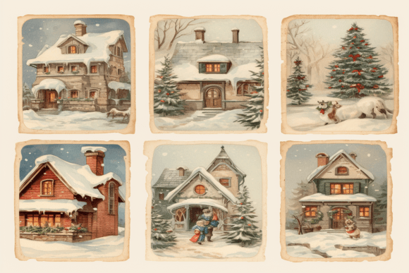 Download Vintage Christmas Background - Vintage Collection