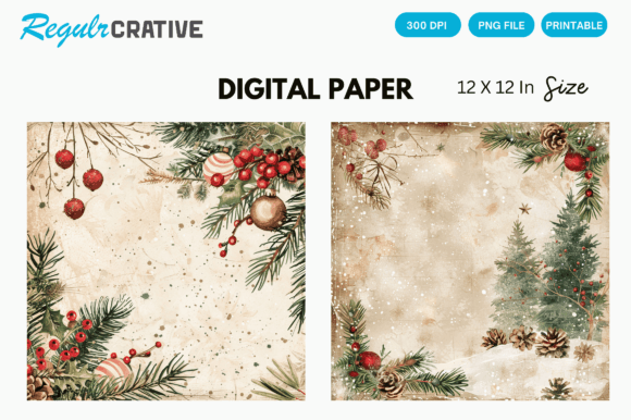 Download Christmas Vintage Background Images PNG - Vintage Collection