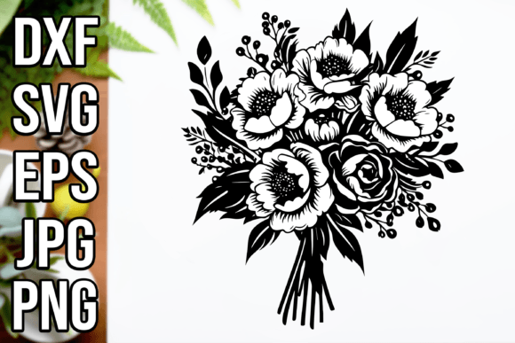 Download Flower Bouquet SVG, Cricut Cut Files - Cricut cut files Collection