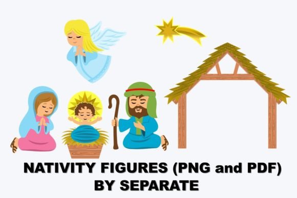 Download Nativity Scene Figures Clipart PNG &amp; PDF - Clipart png Collection