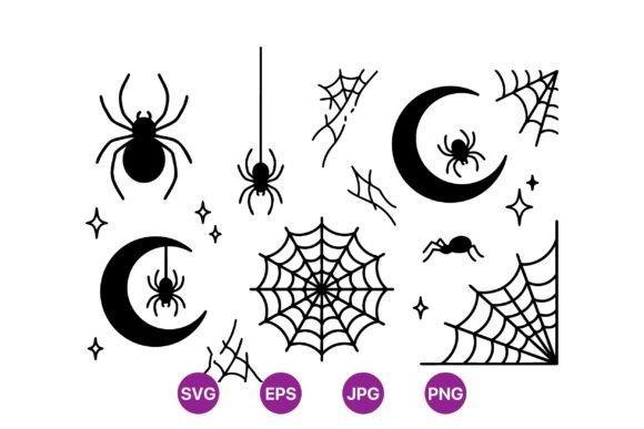 Download Halloween Spider Web Clipart Set - Halloween spider web Collection