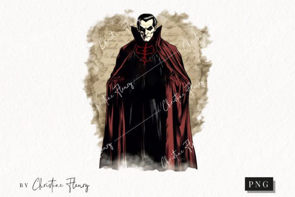 Download Vintage Goth Vampire Clipart | Halloween - Vintage Collection
