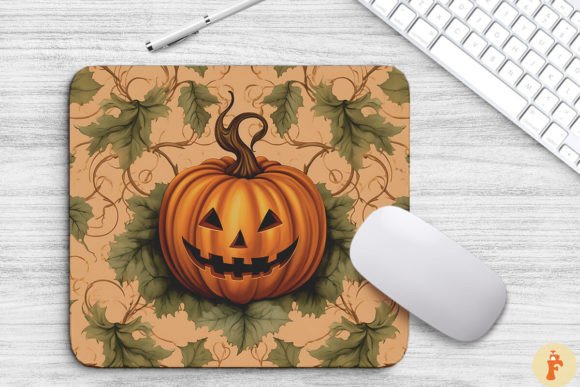 Download Vintage Halloween Pumpkin Mouse Pad - Vintage Collection