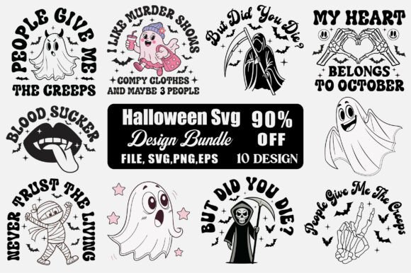 Download Sassy Halloween-themed SVG Design Bundle - Sassy halloween Collection