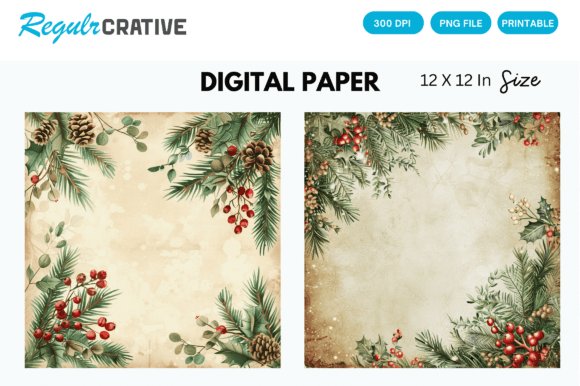 Download Christmas Vintage Background Images PNG - Vintage Collection
