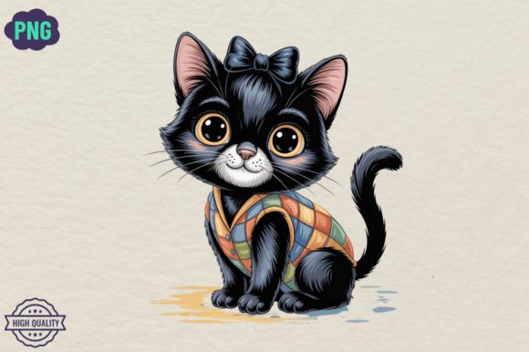 Download Patchwork Cute Cat Halloween Clipart PNG - Clipart png Collection