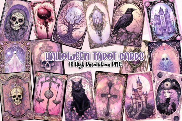 Download Halloween Tarot Cards Clipart PNG - Clipart png Collection