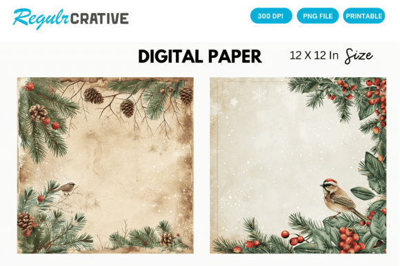 Download Christmas Vintage Background Images PNG - Vintage Collection