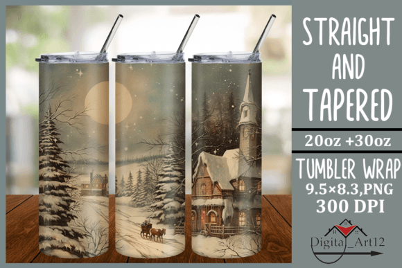 Download Vintage Christmas Background Tumbler - Vintage Collection