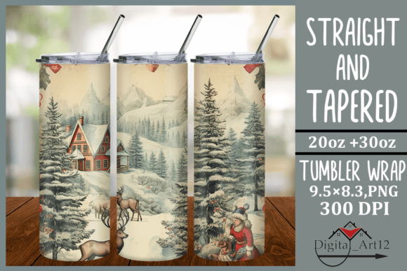 Download Vintage Christmas Background Tumbler - Vintage Collection