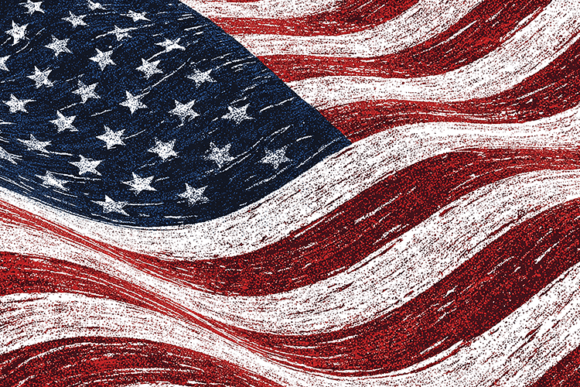 Download Vintage American Flag Background - Vintage Collection